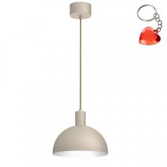 Beżowa metalowa lampa wisząca HANDA 4307 Luminex