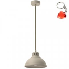 Beżowa metalowa lampa wisząca SVEN 8889 Luminex