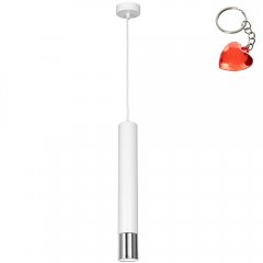 Biała lampa wisząca tuba NEST 1053 Luminex