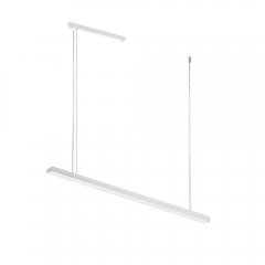 Biała liniowa lampa wisząca listwa LED 24W 3000K 120 cm HIATE 1849 Antigo