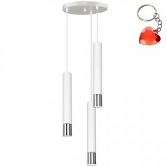 Biała potrójna lampa wisząca tuby na okręgu NEST 1055 Luminex