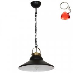 Czarna lampa wisząca IRON 6207 Luminex