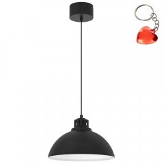 Czarna lampa wisząca SVEN 9041 Luminex