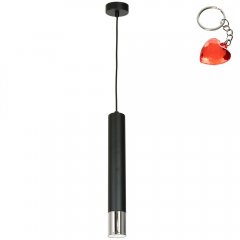 Czarna lampa wisząca tuba NEST 1056 Luminex