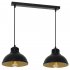 Czarna podwójna lampa wisząca na listwie SVEN 9143 Luminex