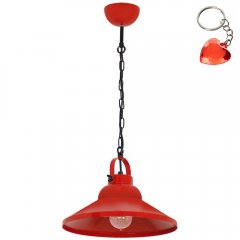 Czerwona lampa wisząca IRON 6180 Luminex
