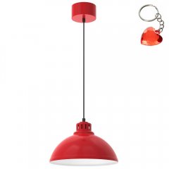 Czerwona lampa wisząca SVEN 9225 Luminex