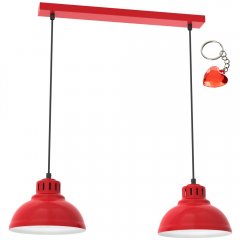 Czerwona podwójna lampa wisząca na listwie SVEN 9226 Luminex