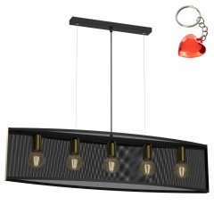 Długa lampa wisząca nad stół do jadalni KAGA 4153 Luminex