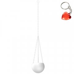 Doniczka wisząca biała FLOWER POT 8104 Luminex