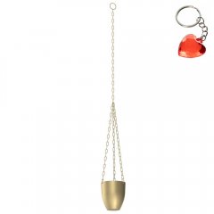 Doniczka wisząca złota FLOWER POT 8102 Luminex