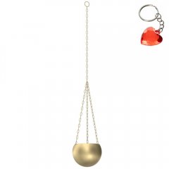 Doniczka wisząca złota FLOWER POT 8105 Luminex