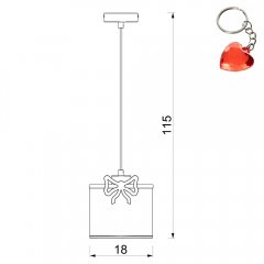 Dziecięca lampa wisząca SWEET 9435 Luminex