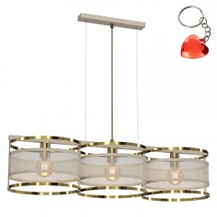 Lampa wisząca 3-punktowa nad stół RIM 4412 Luminex