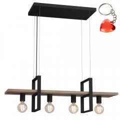 Lampa wisząca 4-punktowa z półką nad stół SHELF 424 Luminex