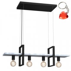 Lampa wisząca 4-punktowa z półką nad stół SHELF 425 Luminex