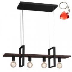 Lampa wisząca 4-punktowa z półką nad stół SHELF 426 Luminex