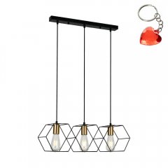 Lampa wisząca Aina PND-74889-3-BK Italux