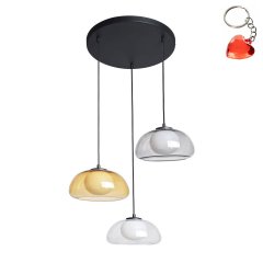 Lampa wisząca AINALE PND-54637-3-BK-SG Italux