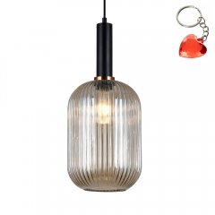 Lampa wisząca Antiola PND-5588-1L-BK + AMB Italux
