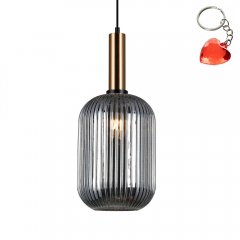 Lampa wisząca Antiola PND-5588-1L-BRO + SG Italux