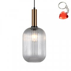 Lampa wisząca Antiola PND-5588-1M-BRO + CL Italux