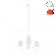 Lampa wisząca Arianna V2473B-3 WH Italux