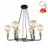 Lampa wisząca Betty MDM-3901/6 BK+BRO Italux