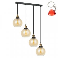 Lampa wisząca Cardena MDM-4330 / 4 GD + AMB Italux