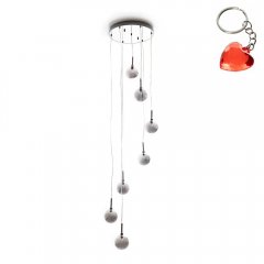 Lampa wisząca CRYSTAL P0076-07M-SMOKE ilove.lighting