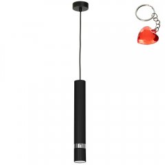 Lampa wisząca czarna tuba RENO 9494 Luminex