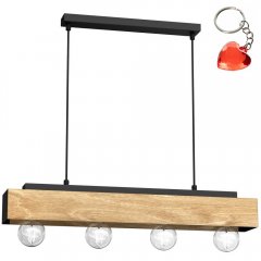 Lampa wisząca czteropłomienna na listwie MILUZA 1637 Luminex