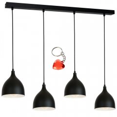 Lampa wisząca czteropłomienna na listwie NOAK CLASSIC 1879 Luminex