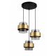 Lampa wisząca dymna Miele LP-866/3P SM/GD Light Prestige