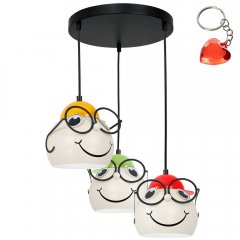 Lampa wisząca dziecięca potrójna na okręgu BAMBINI 3381 Luminex