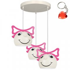 Lampa wisząca dziecięca potrójna na okręgu BAMBINI 3387 Luminex
