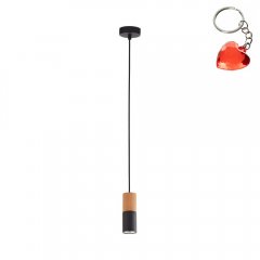 Lampa wisząca ELIT BLACK / WOOD 6309 TK Lighting