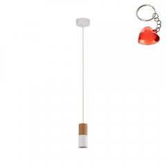 Lampa wisząca ELIT WHITE / WOOD 6305 TK Lighting