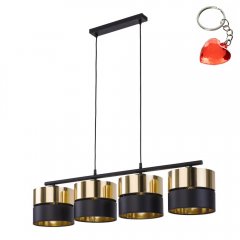 Lampa wisząca HILTON BLACK / GOLD 4342 TK Lighting