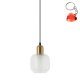 Lampa wisząca LAMEZIA PND-67594-1-BRO+CL Italux