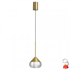 Lampa wisząca łazienkowa LED 6W IP44 SUZA PL0103-GD Yaskr