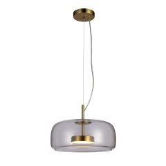 Lampa wisząca LED 10W CASTE PND-17760B-BRSS-CL Italux