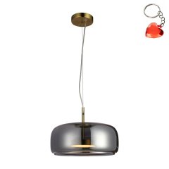 Lampa wisząca LED 10W CASTE PND-17760B-BRSS-SG Italux