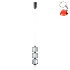 Lampa wisząca LED 12W PEDRO PND-34405-3V-BK Italux