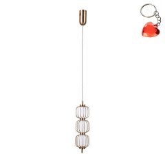 Lampa wisząca LED 12W PEDRO PND-34405-3V-HBR Italux