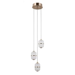 Lampa wisząca LED 15W ALANI PND-34375-3-HBR Italux