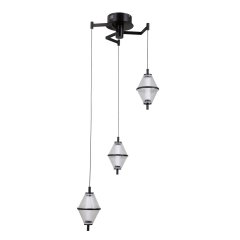 Lampa wisząca LED 15W FUENTE PND-34395-3-BK Italux