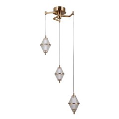 Lampa wisząca LED 15W FUENTE PND-34395-3-HBR Italux