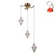 Lampa wisząca LED 15W FUENTE PND-34395-3-HBR Italux