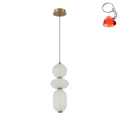 Lampa wisząca LED 15W NICO PND-8545-3-AB-WH Italux
